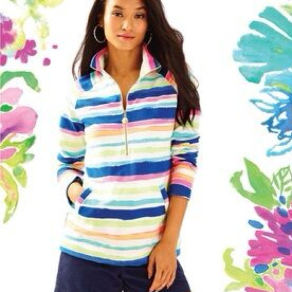 Lilly Pulitzer Half Zip Skipper Popover Size Small - Picture 2 of 7